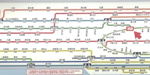 メトロ西日暮里駅運賃表 - 駅の運賃表